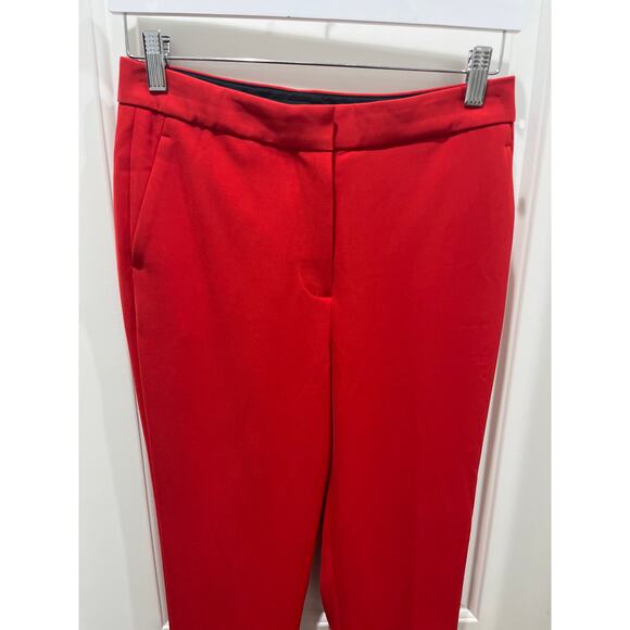 Rag & Bone Red Straight Leg Trousers Sz 4 - Picture 3 of 11